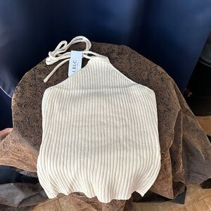 LBLC the Label Ivory Knit Top